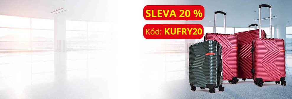 KONČÍ SLEVA NA KUFRY