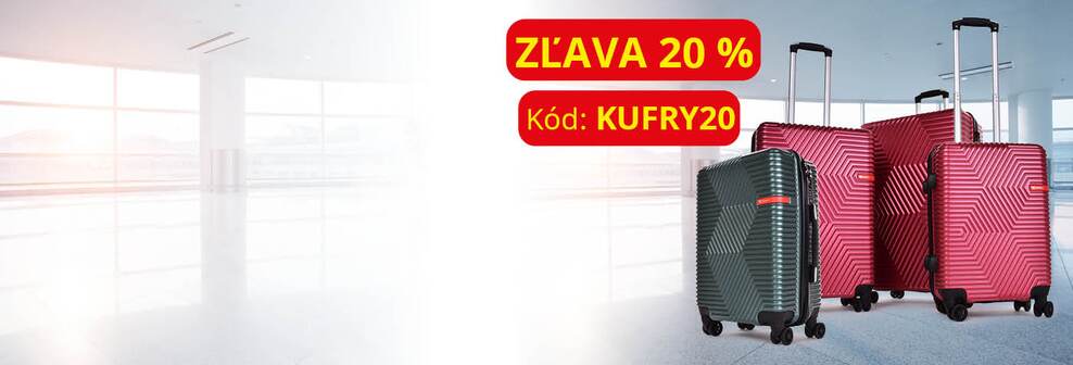 ZĽAVA 20% NA KUFRE