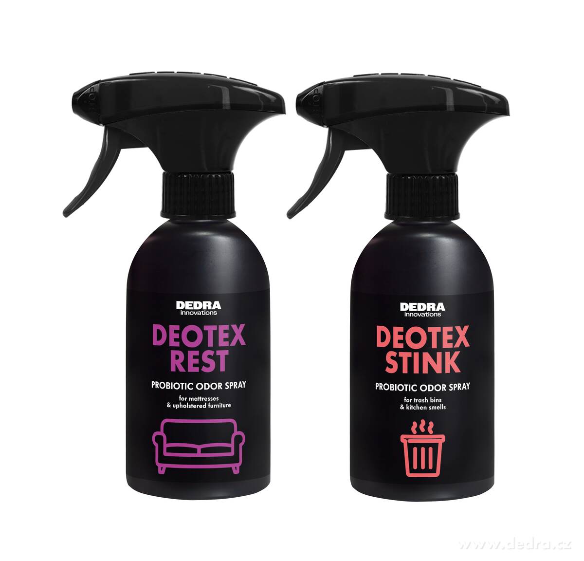 DEOTEX® PROBIOTICS | praktická sada proti zápachu | REST + STINK | 250 ml ×2