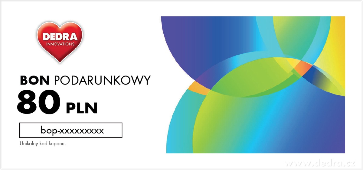 Dárkový poukaz DEDRA | 500 Kč / 20 €