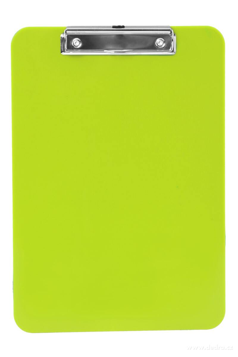 OFFICE | Podložka s klipem na dokumenty A4 | tvrdý plast | zelená