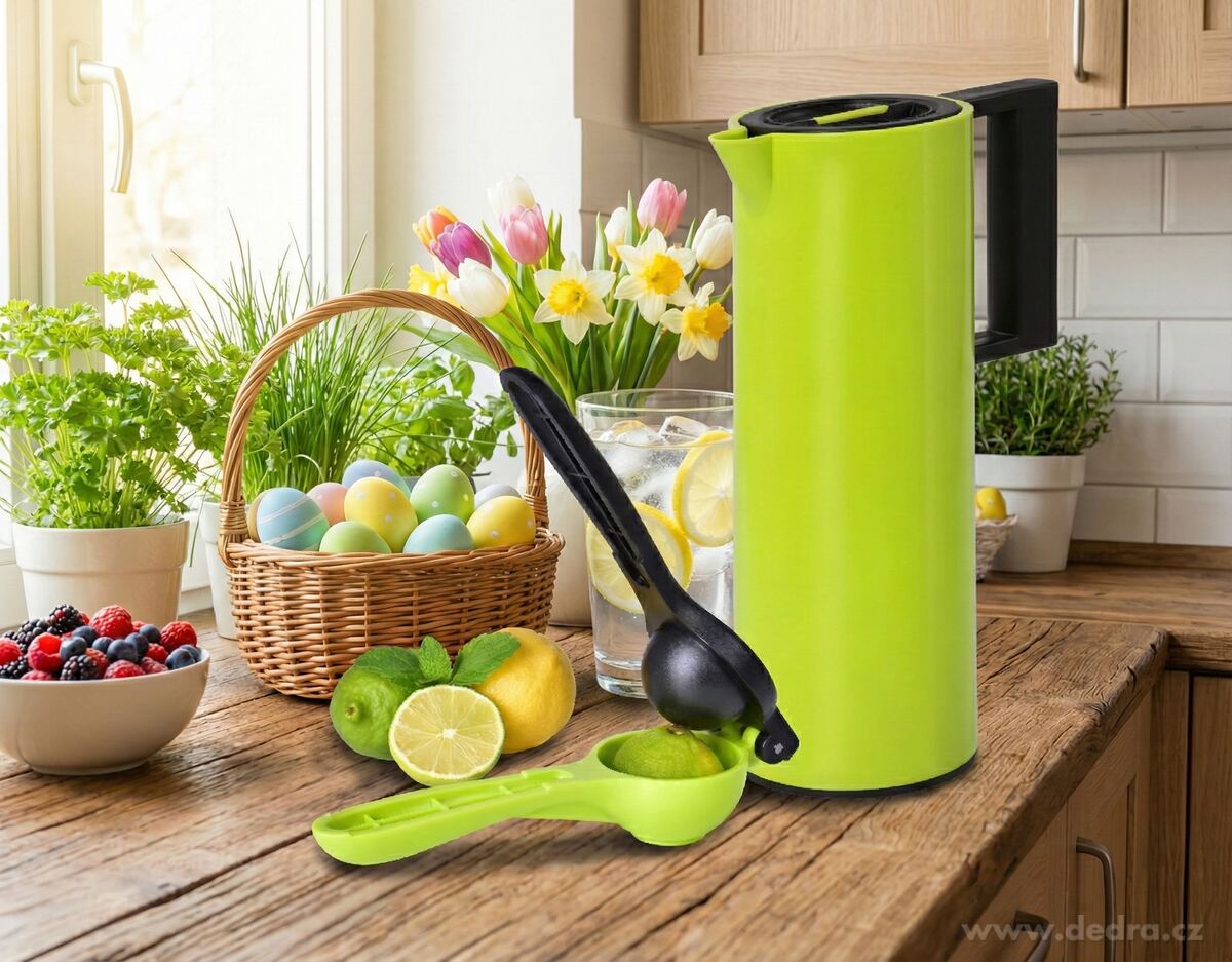 THERMO | Izolační termoska 1 L | na teplé i studené nápoje | extra výkonná izolace zelená