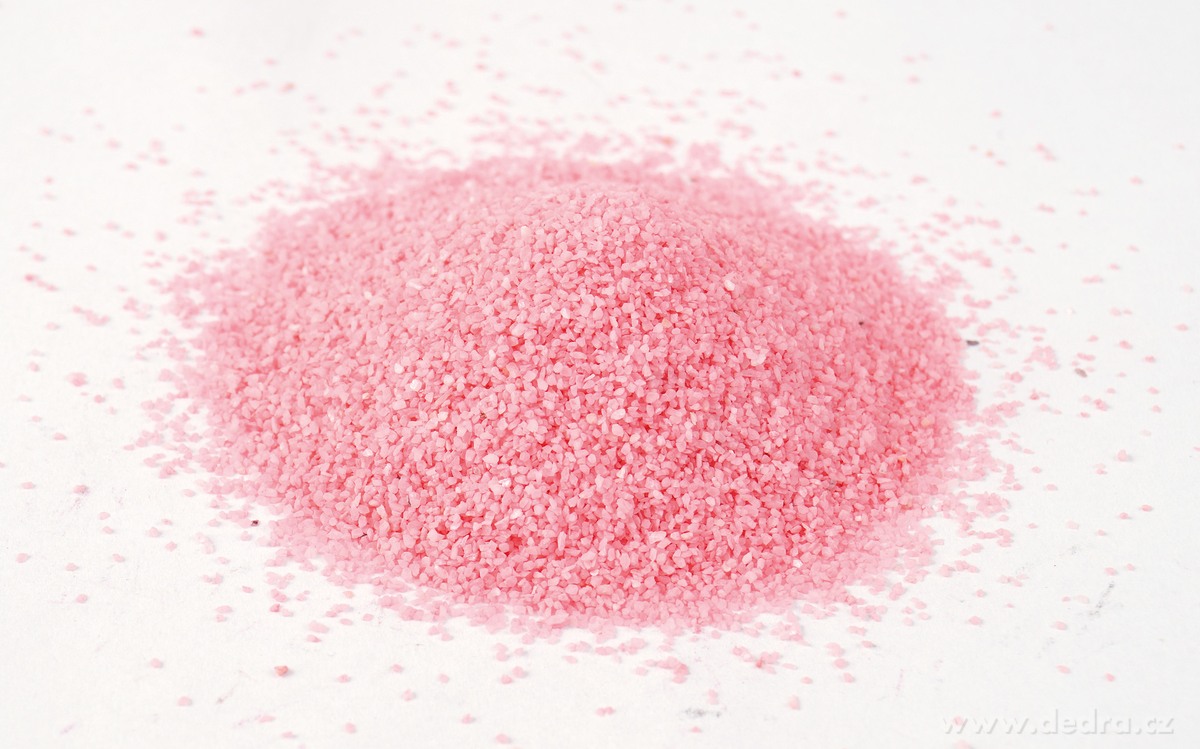 Dekorativní písek, světle růžový, 400g