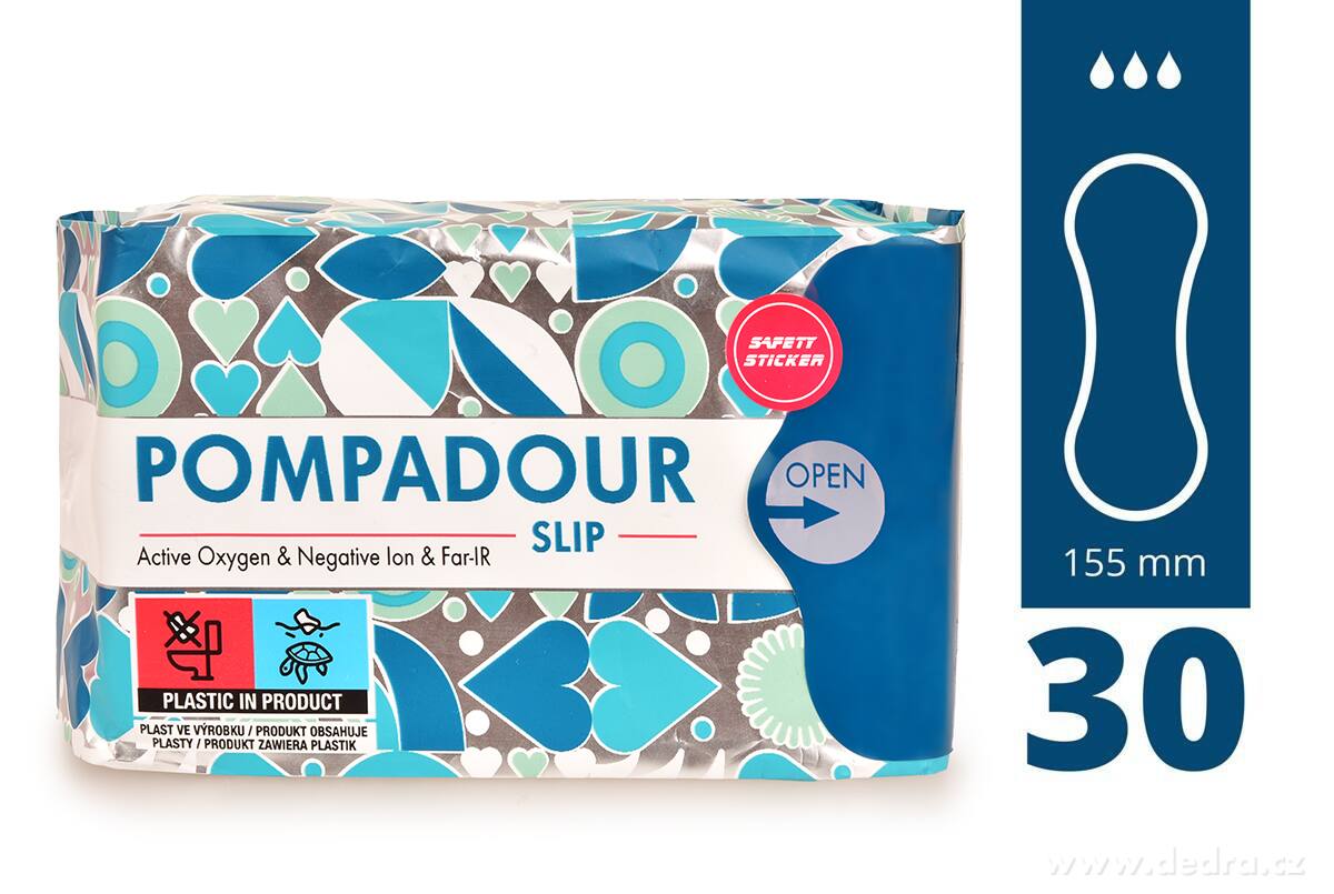 POMPADOUR® SLIP | Anionové bavlněné intimky | 30 ks + tester zdarma