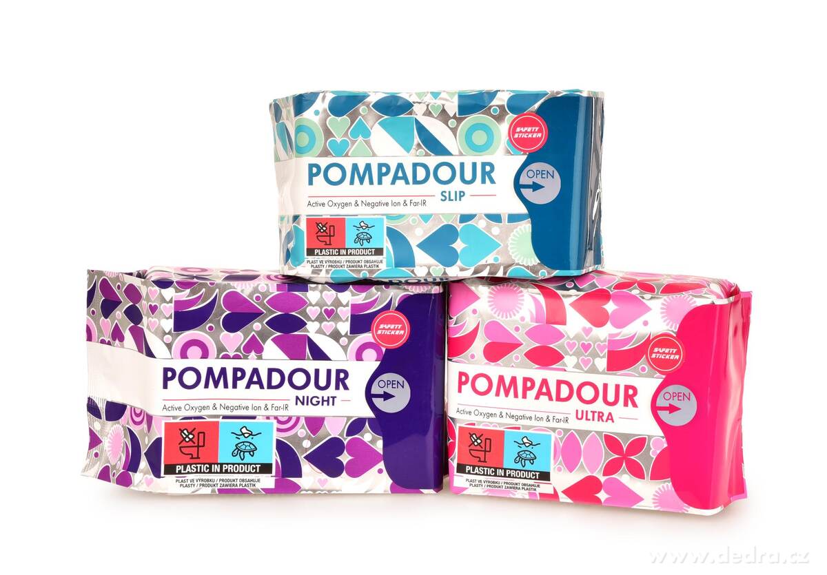 POMPADOUR® SLIP | Anionové bavlněné intimky | 30 ks + tester zdarma