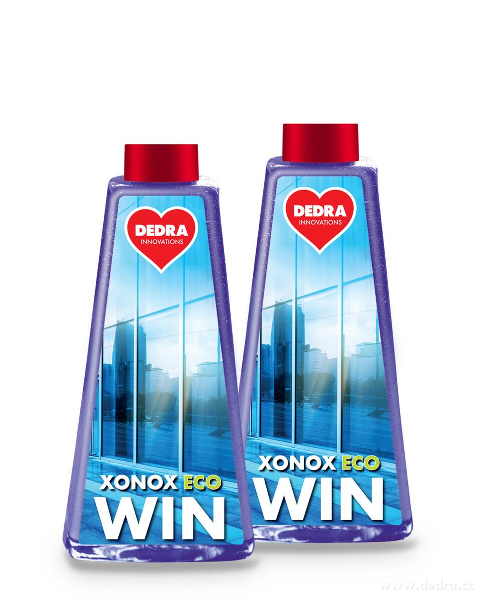 2× Pěnový čistič na okna, skla & zrcadla | XONOX WIN | vůně JUICY SUMMER | 2 x 500 ml (náplně bez rozprašovače)