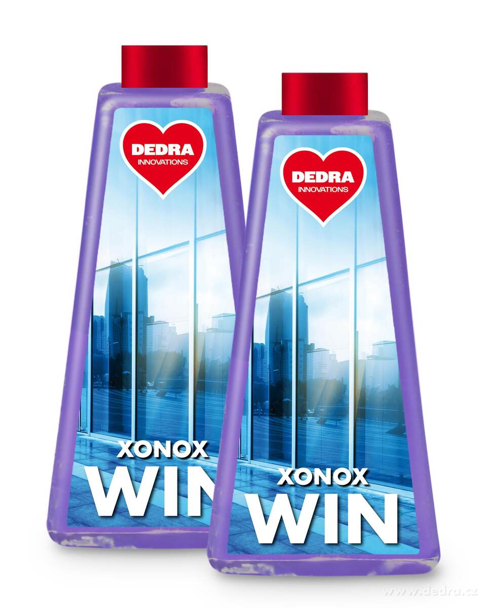 2× Pěnový čistič na okna, skla & zrcadla | XONOX WIN | vůně JUICY SUMMER | 2× 500 ml (náplně bez rozprašovače)