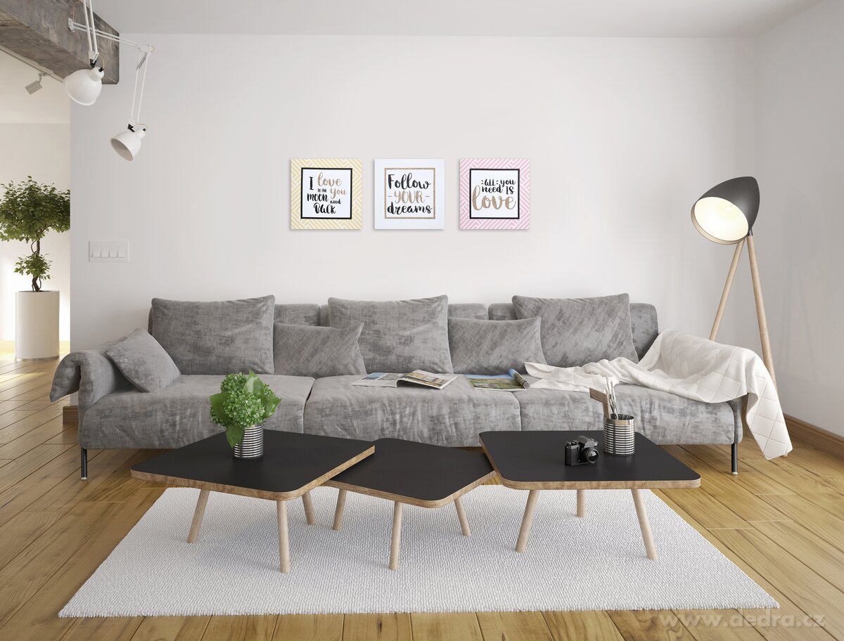 TO THE MOON | nástěnný obraz s glitter efektem | 28 x 28 cm