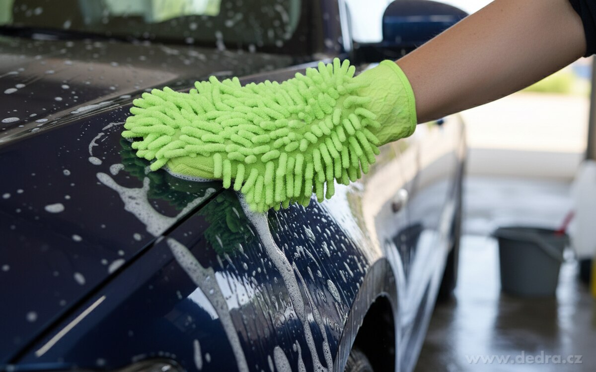 SASANKA® | univerzální čisticí rukavice s drsnou a jemnou stranou | 23 × 20 cm