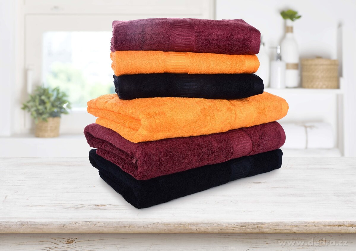 BAMBOO velký ručník, s elegantní bordurou