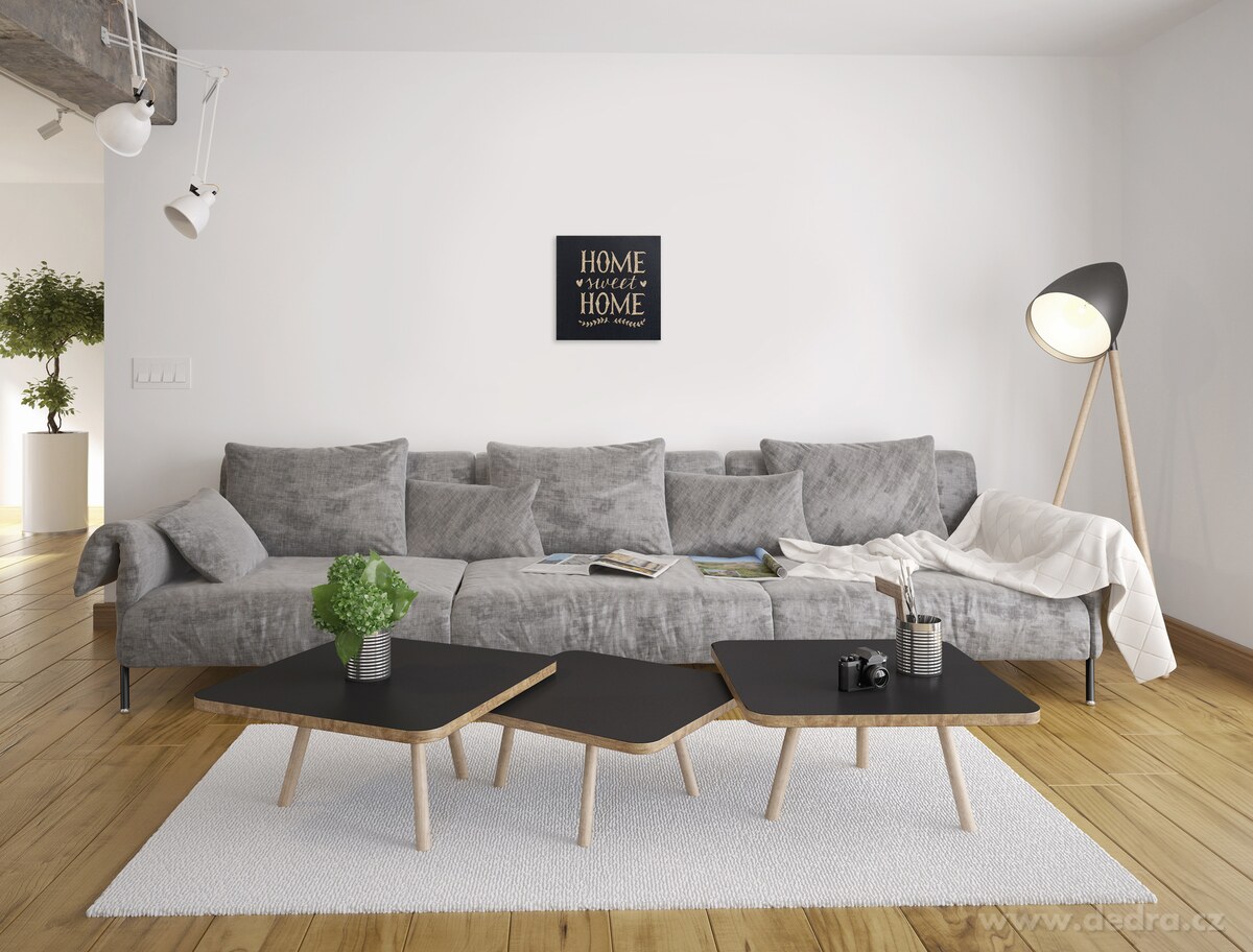 Obraz na plátně, s glitter efektem Home Sweet Home