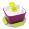CVAK&CVAK SILIBOX JÍDLOTRANSPORTÉR na přenášení salátů a jídel, s vnitřní miskou a dózičkou na dresing
