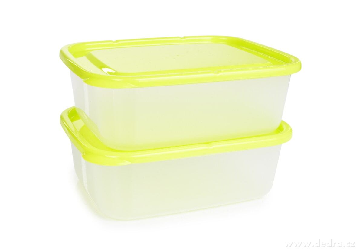 2 ks GREEN BOX dóza na potraviny z odolného plastu