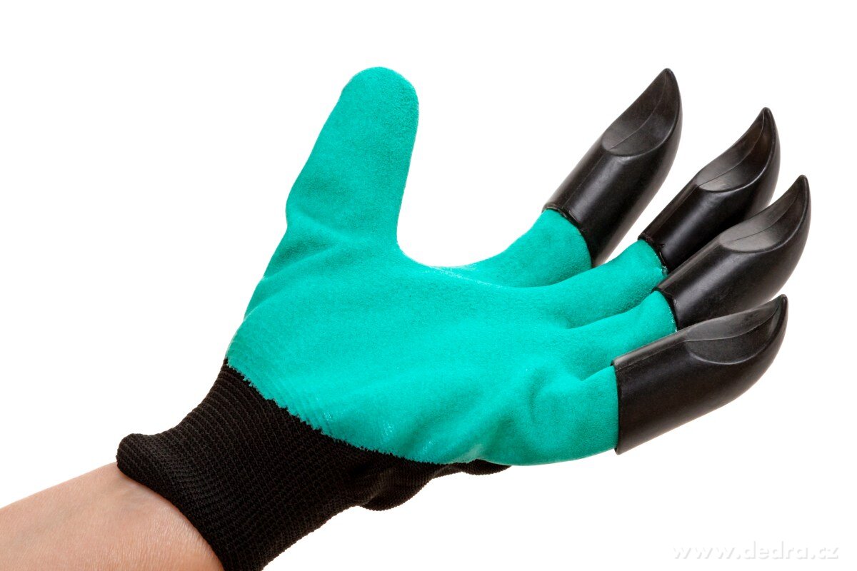 HRABAVICE pracovné rukavice so 4 pazúrmi z pevného plastu