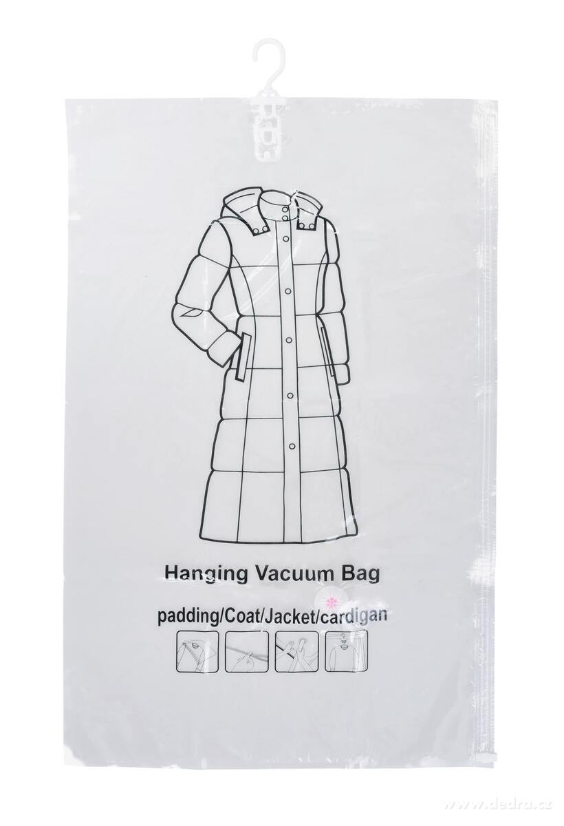 XL Vakuovací pytel 110 x 70, uvnitř s háčkem na ramínka