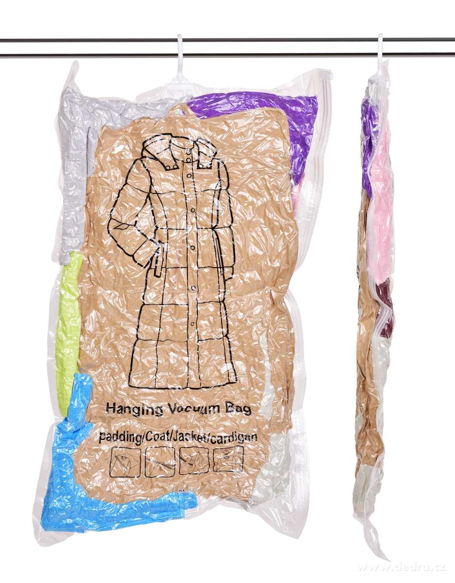 XL Vakuovací pytel 110 x 70, uvnitř s háčkem na ramínka