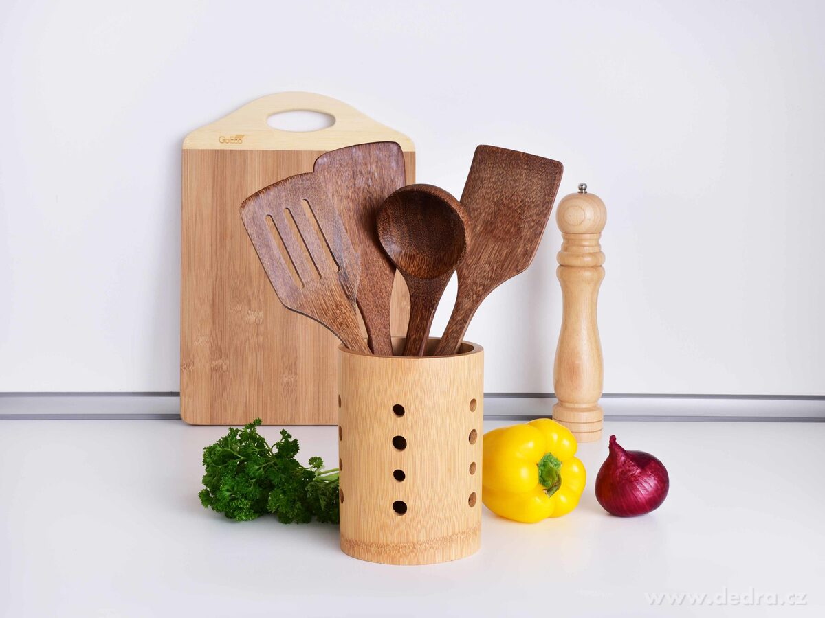 GoEco® | ruční mlýnek na pepř a sůl z bukového dřeva | 25 cm | keramická vložka přírodní