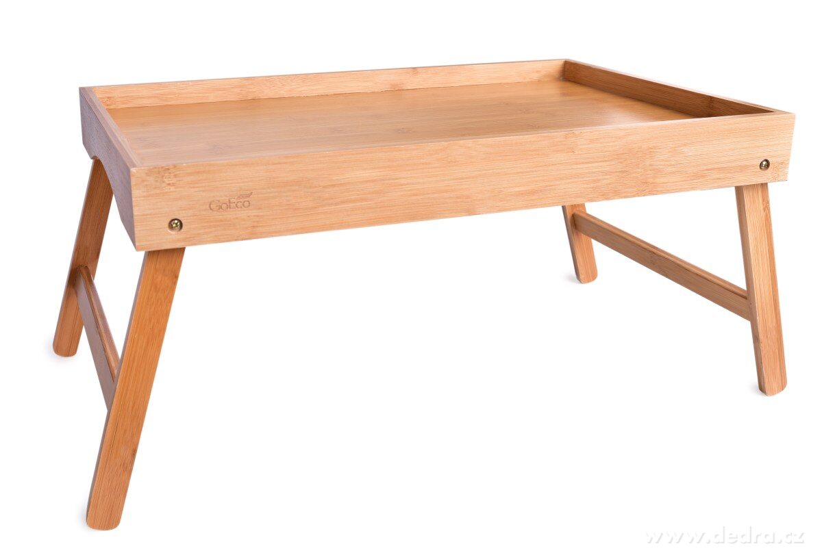 2v1 skladací podnos aj stolík do postele aj na gauč z bambusu GoEco®