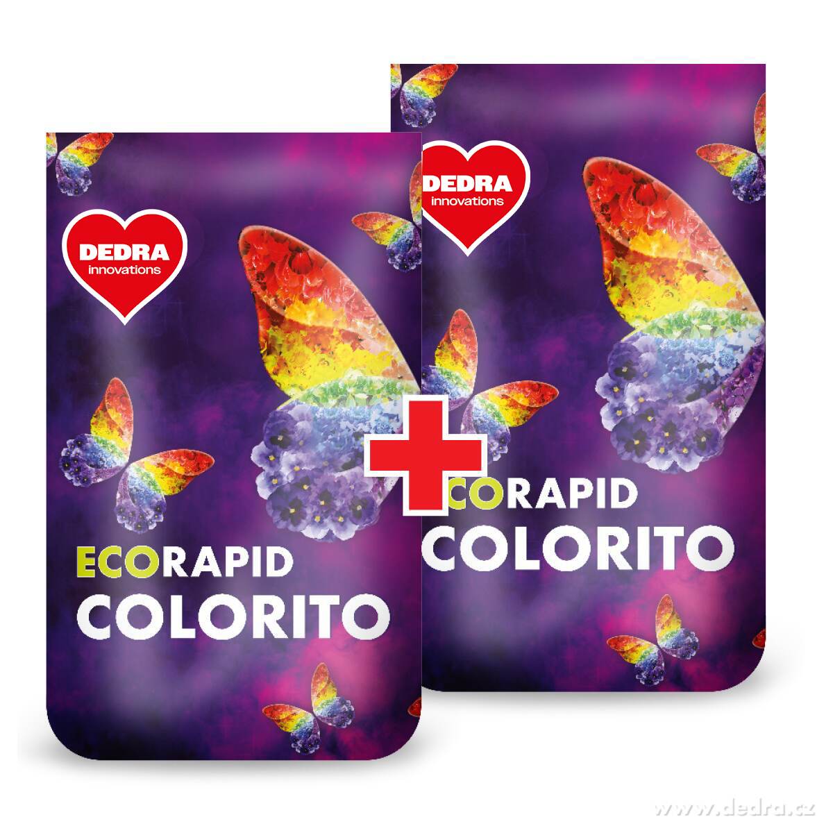 Sada 1+1 EKO PRÁŠEK na barevné prádlo ECORAPID COLORITO