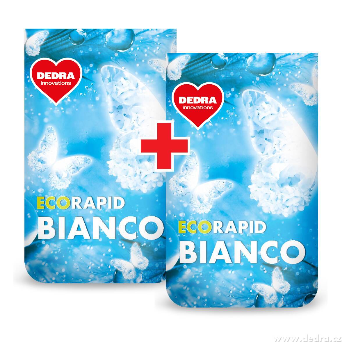 2× BIANCO | Prací prášek na bílé prádlo | aktivní bělení & enzymy | ECORAPID | 120 praní