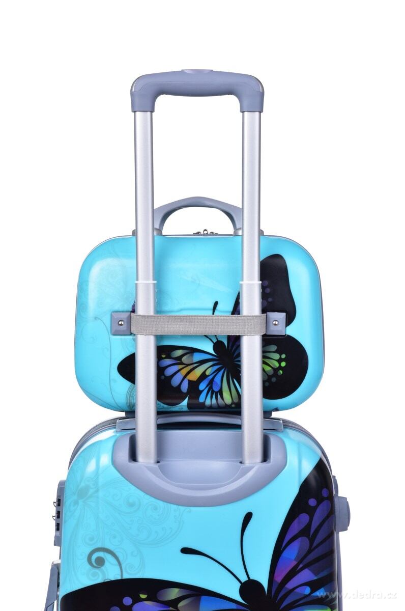 Kufr příruční menší, BLUE BUTTERFLY