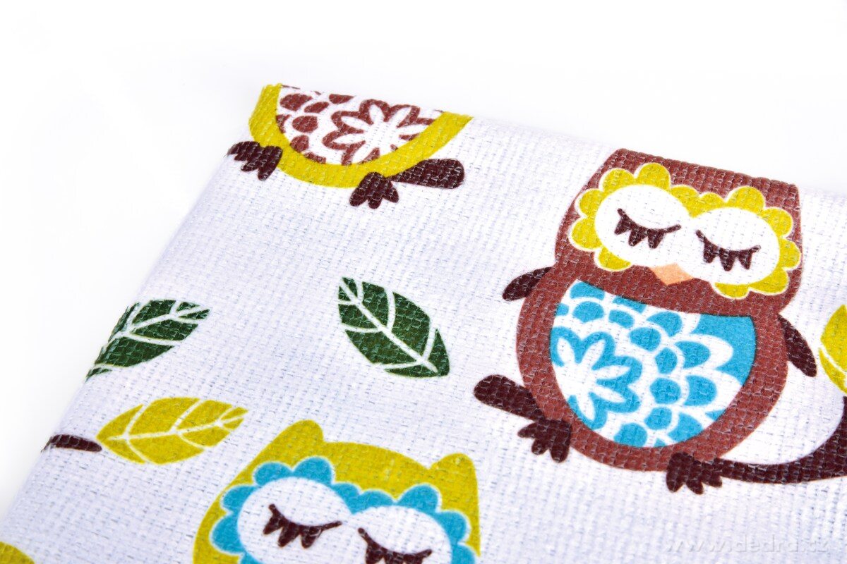 PRAKTIK | Lešticí utěrka z mikrovlákna | univerzální | s veselými sovičkami