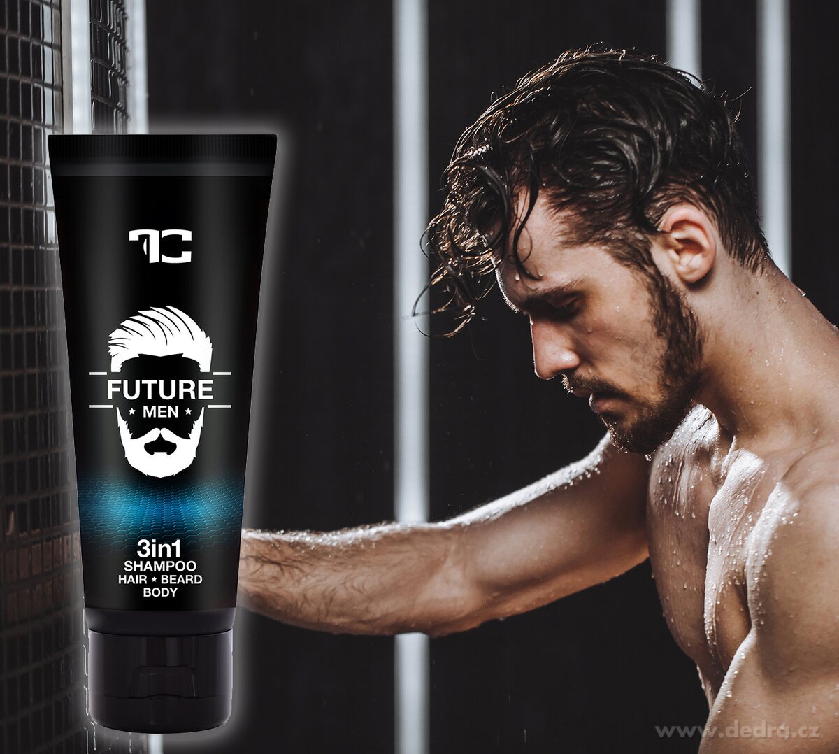 3v1 šampón pre mužov na vlasy a fúzy FUTURE MEN® PLATINUM