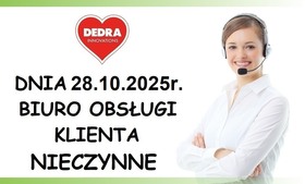 NIEDOSTĘPNOŚĆ Biura Obsługi Klienta NIEDOSTĘPNOŚĆ Biura Obsługi Klienta