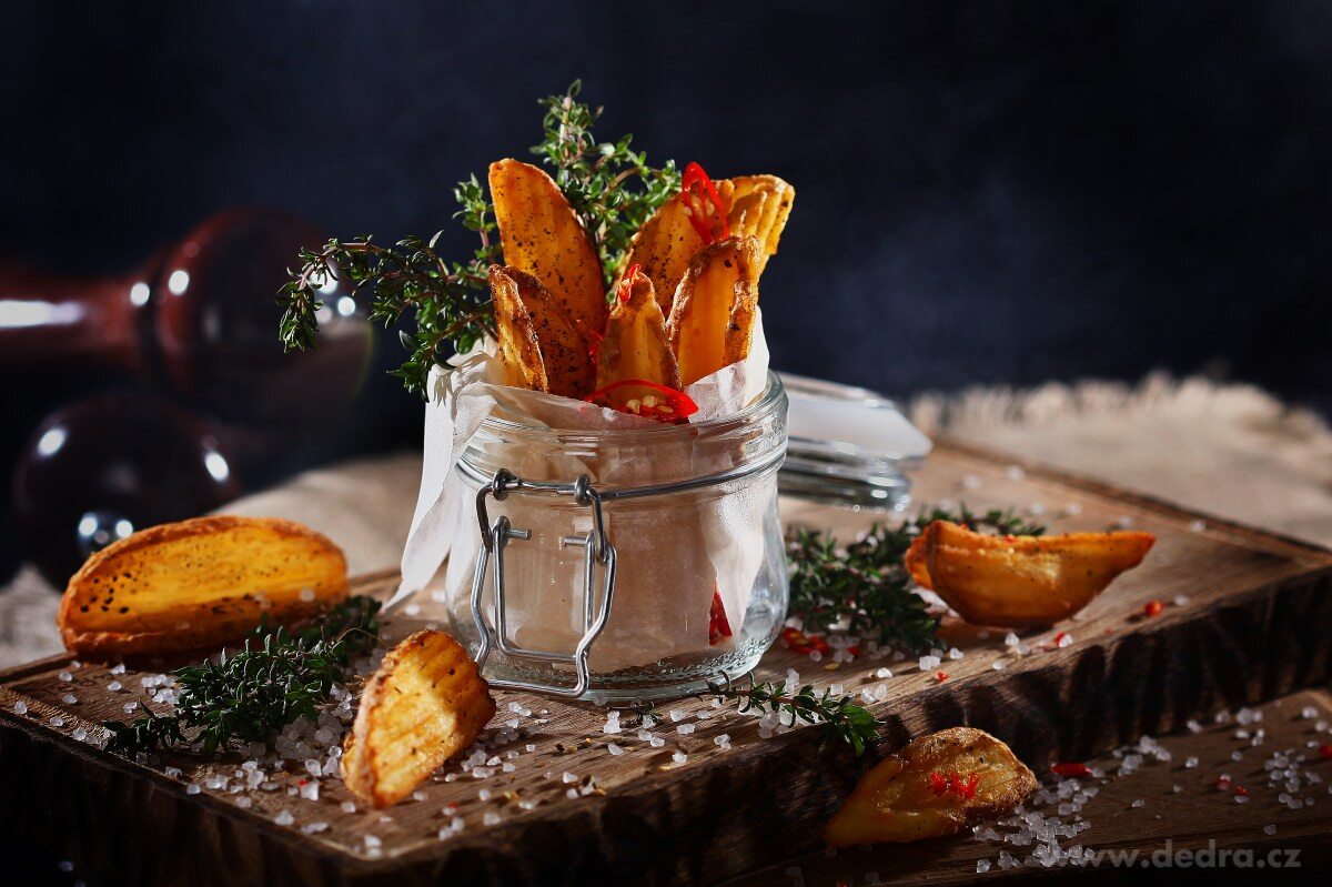 GOURMET | Vlnkovací nerezový kráječ | 22 cm | Na brambory, zeleninu a hranolky