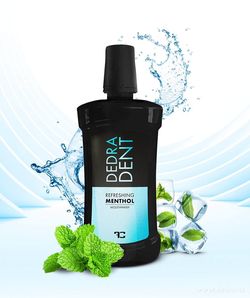 Přírodní ústní voda REFRESHING MENTHOL | 2 ks x 500 ml