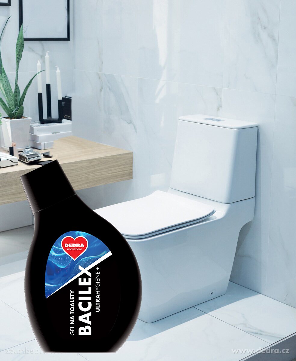 BACILEX | extra hustý gel na WC mísu | hygienická čistota bez chlóru | 500 ml