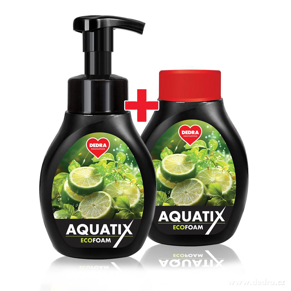 SADA 1+1 Aktivní EKO pěna na ruční mytí nádobí AQUATIX® EcoFoam bergamot & lemon