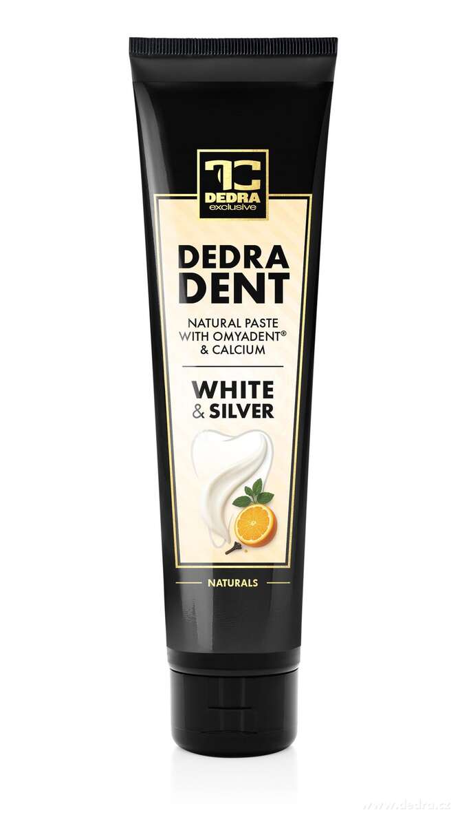 Přírodní šetrně bělící zubní pasta s Omyadent® (hydroxyapatit & kalcium karbonát) | remineralizace skloviny | pro citlivé zuby | DEDRA DENT | 100 g