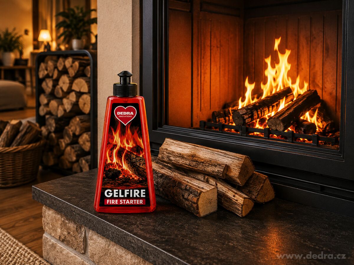 GELFIRE | Gelový podpalovač na grily, krby a fondue hořáky | 500 ml
