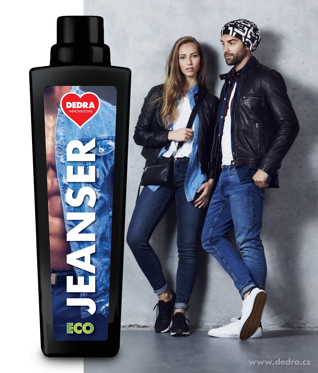 JEANSER | Prací gel na denim & tmavé prádlo | stabilizátor barev & bioenzymy | 15 praní