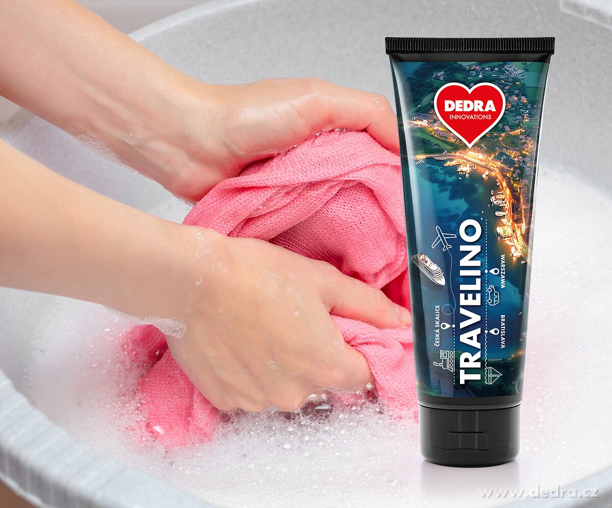 TRAVELINO | Gel na ruční praní na cesty & domů | ECO složení & BIO enzymy | 200 ml