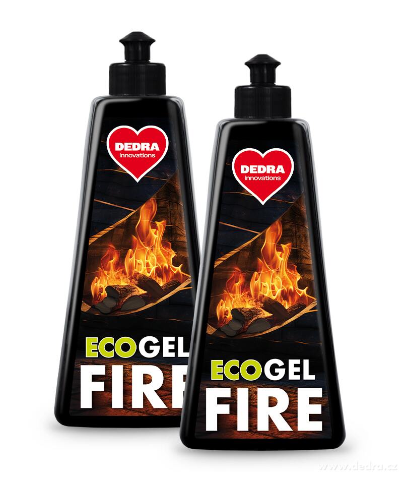 2× GELFIRE | Ekologický gelový podpalovač na grily a krby | 2× 500 ml