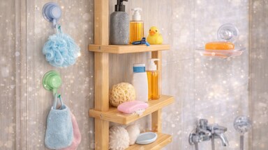 Poličky, držiaky a háčiky