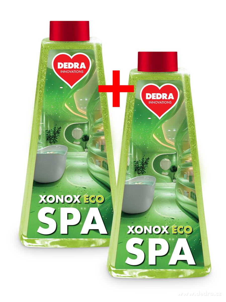 2 ks EKO čistič koupelen XONOX ECO SPA, náhradní náplně, bez rozprašovače