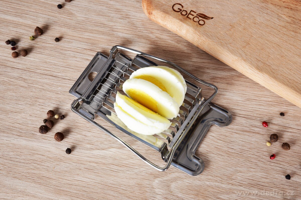 EGGY | nerezový kráječ na vajíčka | robustní provedení pro přesné plátky