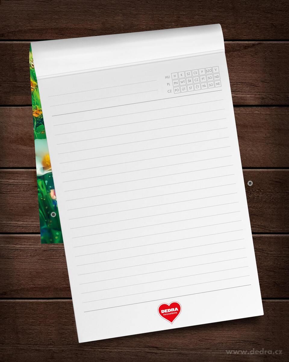 Designový poznámkový blok | zápisník A5 | 50 listů | MAGIC GARDEN