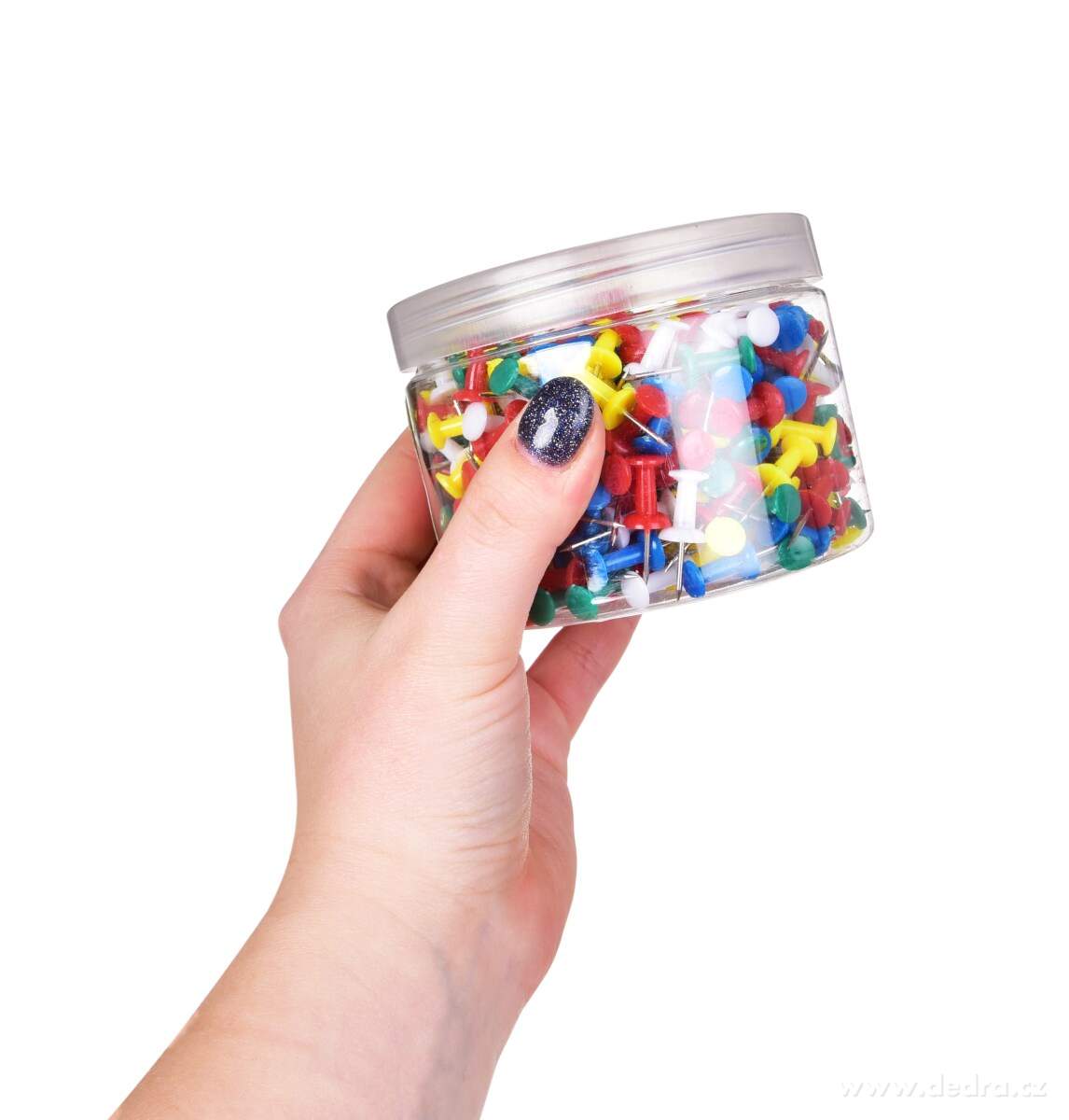 OFFICE | 400 ks připínáčků | pro nástěnky, korkové tabule & plánovače