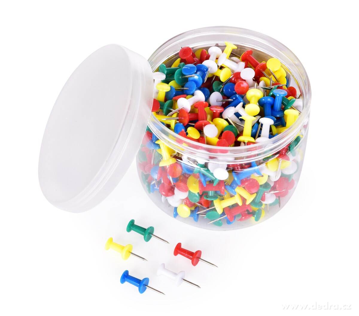 OFFICE | 400 ks připínáčků | pro nástěnky, korkové tabule & plánovače