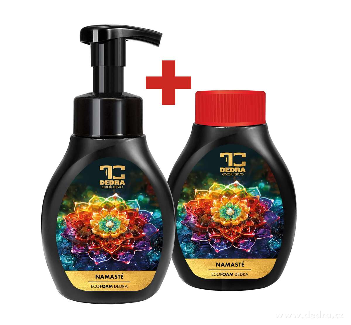 NAMASTÉ | šetrné pěnové mýdlo na ruce & tělo | 2×300 ml | výhodná sada 2 ks