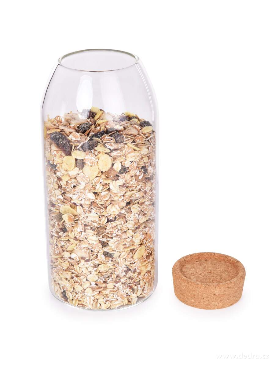 BOROSIL | 1150 ml | skleněná dóza na potraviny s korkovým víkem