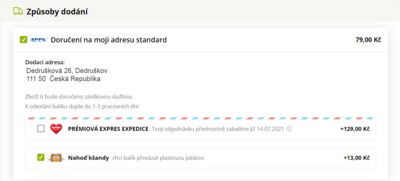 Nahoď kšandy v menu doprava