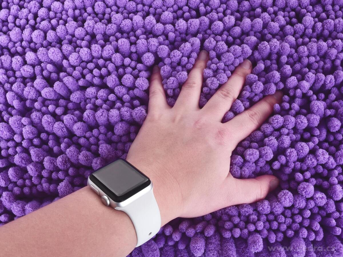 SASANKA® | koupelnová předložka | 80 × 50 cm | jemné 3D mikrovlákno | protiskluzová úprava | šeříková