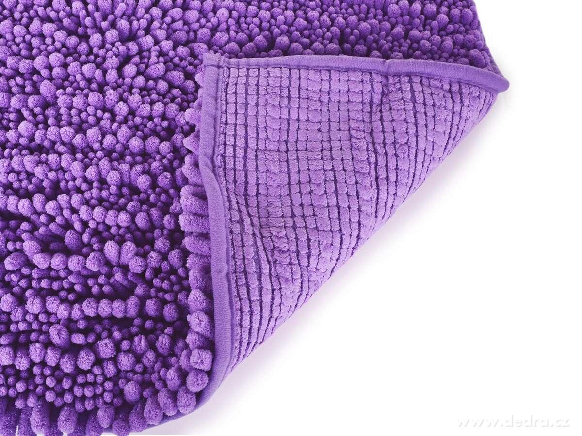 SASANKA® | koupelnová předložka | 80 × 50 cm | jemné 3D mikrovlákno | protiskluzová úprava | šeříková