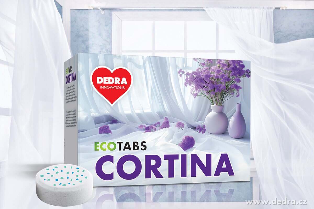 EKO prací tablety na záclony, krajky a bílé spodní prádlo ECOTABS CORTINA