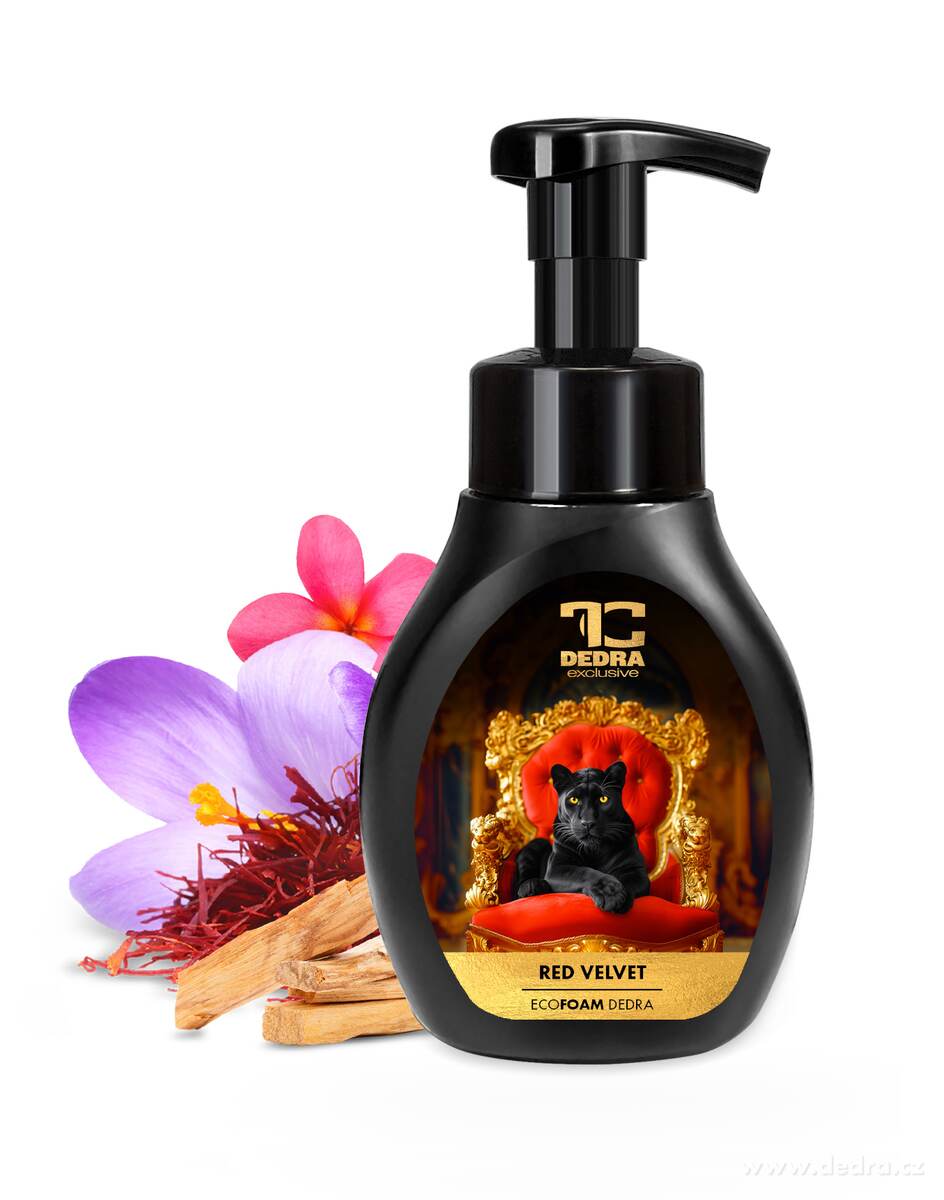 RED VELVET | šetrné pěnové mýdlo na ruce & tělo | 300 ml